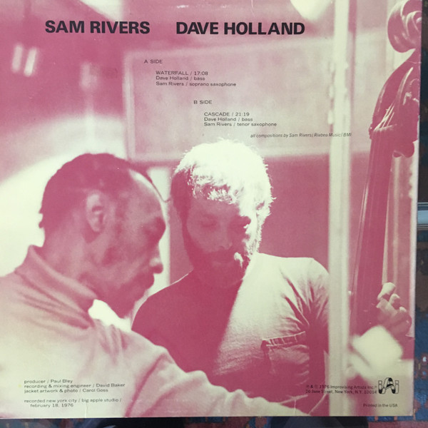 Dave Holland / Sam Rivers - Dave Holland / Sam Rivers | Improvising Artists Inc. (IAI 373843) - 2
