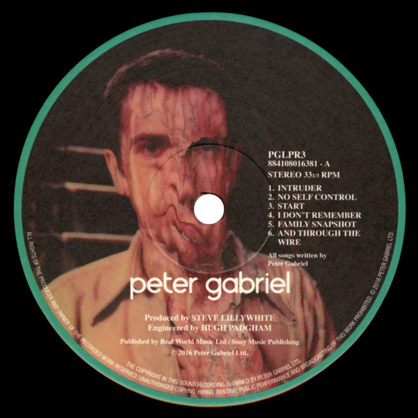 Peter Gabriel - Peter Gabriel | Real World Records (PGLPR3) - 4 Peter Gabriel - Peter Gabriel | Real World Records (PGLPR3) - 4