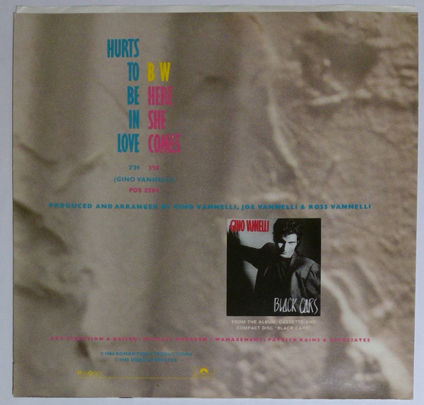 Gino Vannelli - Hurts To Be In Love (7") [Vinyl] | Polydor (PDS 2284) - 2