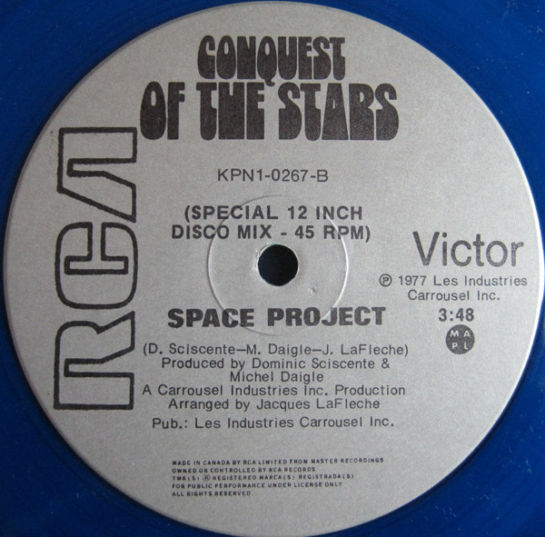 Space Project - Conquest Of The Stars (12" - Limited Edition - Blue Transparent Vinyl) [Vinyl] | RCA Victor (KPN1-0267) - 4