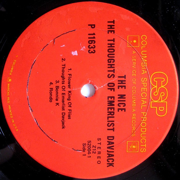 The Nice - The Thoughts Of Emerlist Davjack | Columbia Special Products (P 11633) - 3