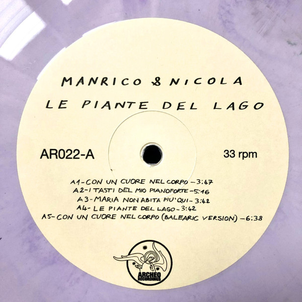 Manrico & Nicola - Le Piante Del Lago | Archeo Recordings (AR022) - 3