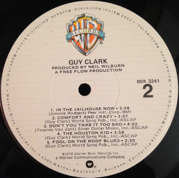 Guy Clark - Guy Clark | Warner Bros. Records (BSK 3241) - 4 Guy Clark - Guy Clark | Warner Bros. Records (BSK 3241) - 4