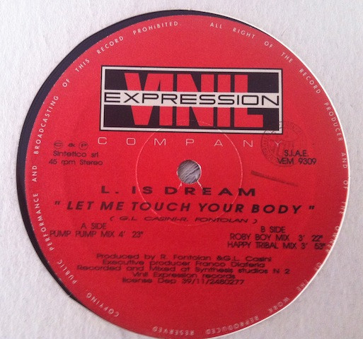L. Is Dream - Let Me Touch Your Body | Vinyl Expression Records (VEM 9309) - main L. Is Dream - Let Me Touch Your Body | Vinyl Expression Records (VEM 9309) - main