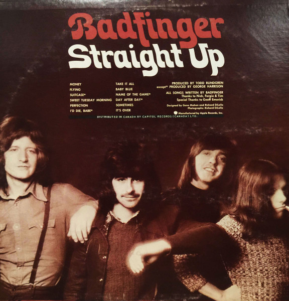 Badfinger - Straight Up | Apple Records (SW-3387) - 2