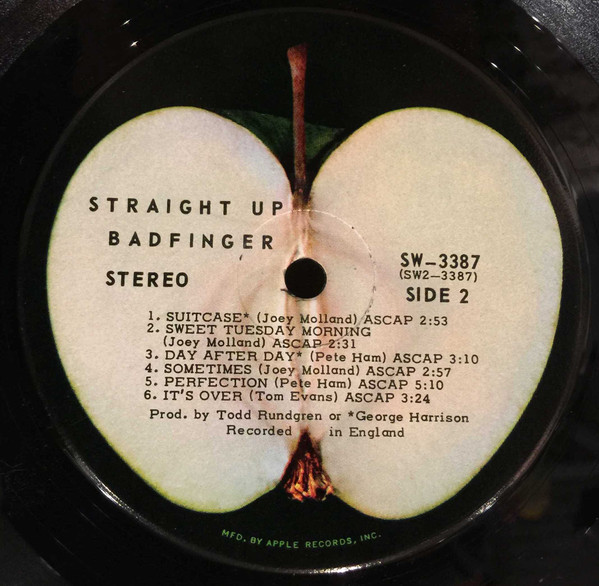 Badfinger - Straight Up | Apple Records (SW-3387) - 4