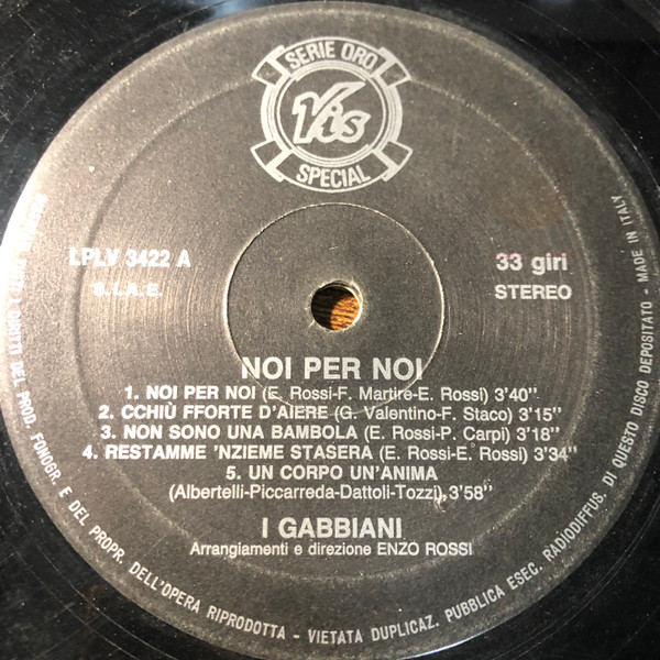 I Gabbiani - Noi Per Noi | Serie Oro Special (LPLV 3422)
