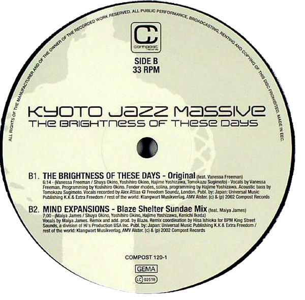 Kyoto Jazz Massive - The Brightness Of These Days | Compost Records (COMPOST 120-1) - 3