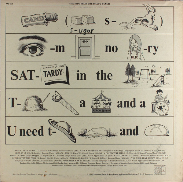 The Brady Bunch - The Kids From The Brady Bunch | Paramount Records (PAS-6037) - 2 The Brady Bunch - The Kids From The Brady Bunch | Paramount Records (PAS-6037) - 2