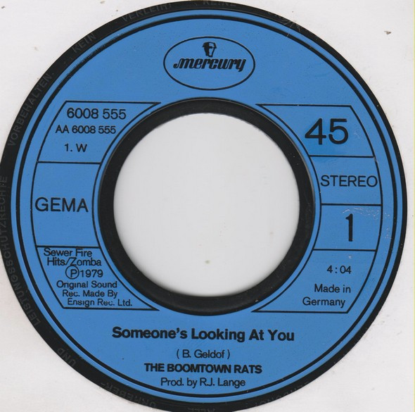 The Boomtown Rats - Someone's Looking At You | Mercury (6008 555) - 3