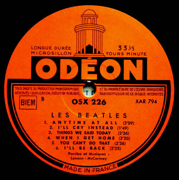 The Beatles - 4 Garçons Dans Le Vent - Chansons Du Film | Odeon (OSX 226) - 4