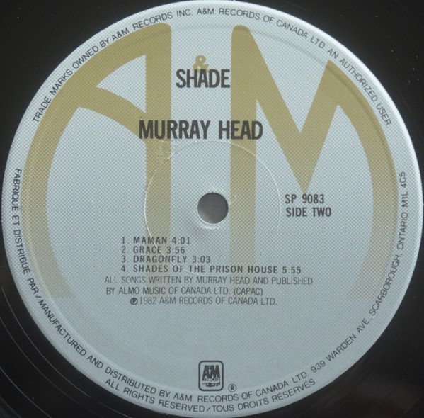 Murray Head - Shade [Vinyl] | A&M Records (SP 9083) - 4