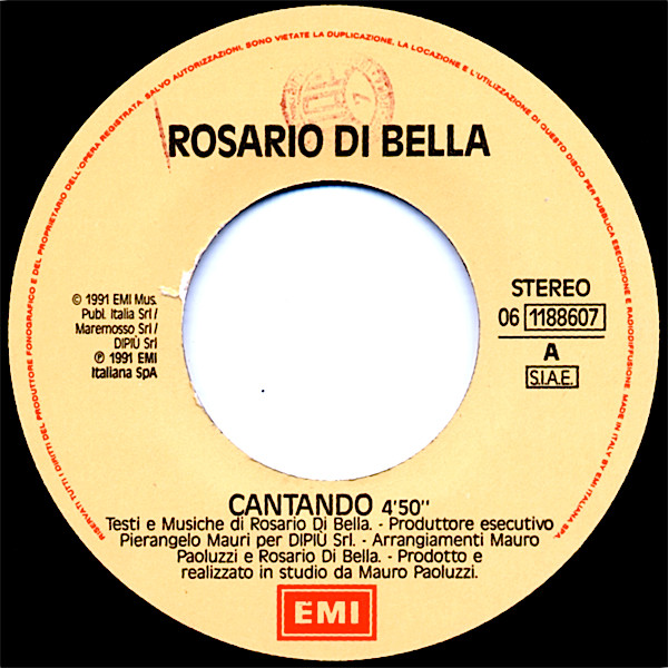 Rosario Di Bella - Cantando | EMI (06 1188607) - 3