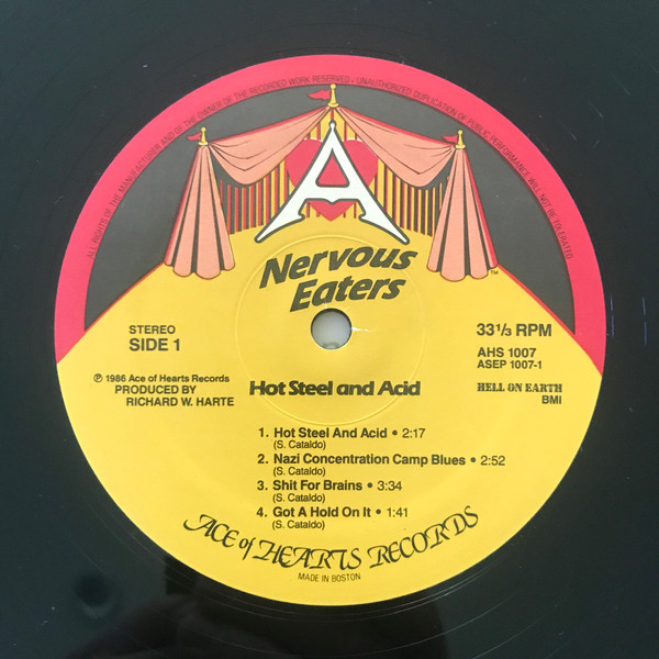 Nervous Eaters - Hot Steel And Acid | Ace Of Hearts Records (AHS 1007) - 3 Nervous Eaters - Hot Steel And Acid | Ace Of Hearts Records (AHS 1007) - 3