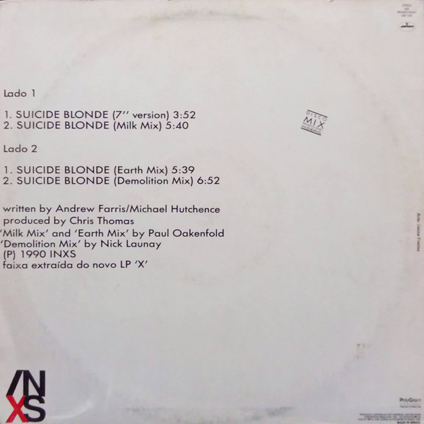 INXS - Suicide Blonde | Mercury (2801 455) - 2