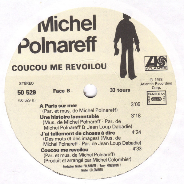 Michel Polnareff - Coucou Me Revoilou | Atlantic (50529) - 4