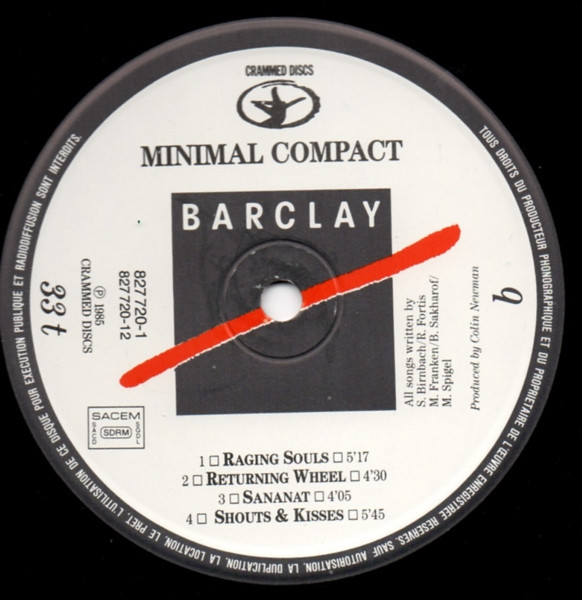 Minimal Compact - Raging Souls | Crammed Discs (827 720-1) - 3 Minimal Compact - Raging Souls | Crammed Discs (827 720-1) - 3