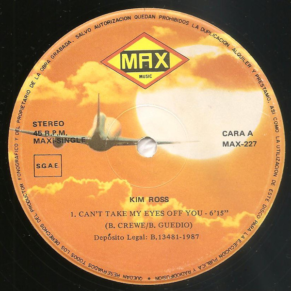 Kim Ross - Can't Take My Eyes Off You | Max Music (MAX 227) - 3
