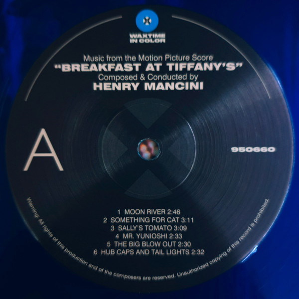 Henry Mancini - Breakfast At Tiffany's (Music From The Motion Picture Score) | WaxTime In Color (950660) - 3