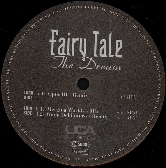 Fairy Tale - The Dream | UCA Records (UCA 026-6) - main Fairy Tale - The Dream | UCA Records (UCA 026-6) - main