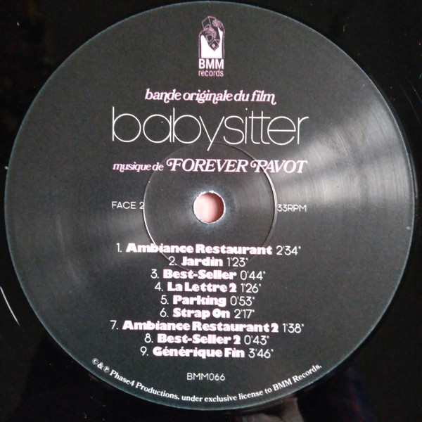 Forever Pavot - Bande Originale Du Film Babysitter | BMM Records (BMM066) - 3 Forever Pavot - Bande Originale Du Film Babysitter | BMM Records (BMM066) - 3