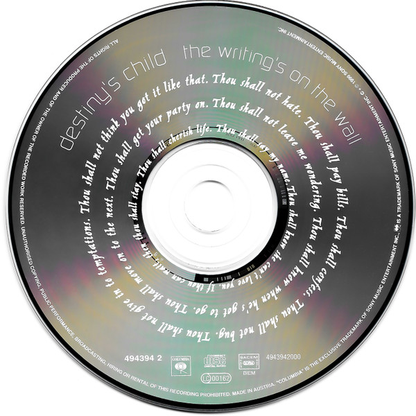 Destiny's Child - The Writing's On The Wall | Columbia (COL 494394 5) - 3 Destiny's Child - The Writing's On The Wall | Columbia (COL 494394 5) - 3