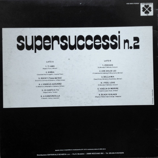 Unknown Artist - Supersuccessi N.2 | Quadrifoglio (VDS 9460) - 2