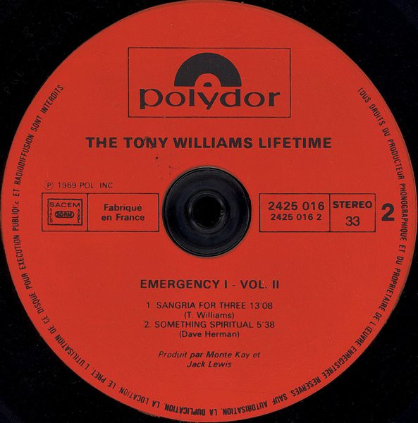 The Tony Williams Lifetime - Emergency! | Polydor (2425 016) - 3