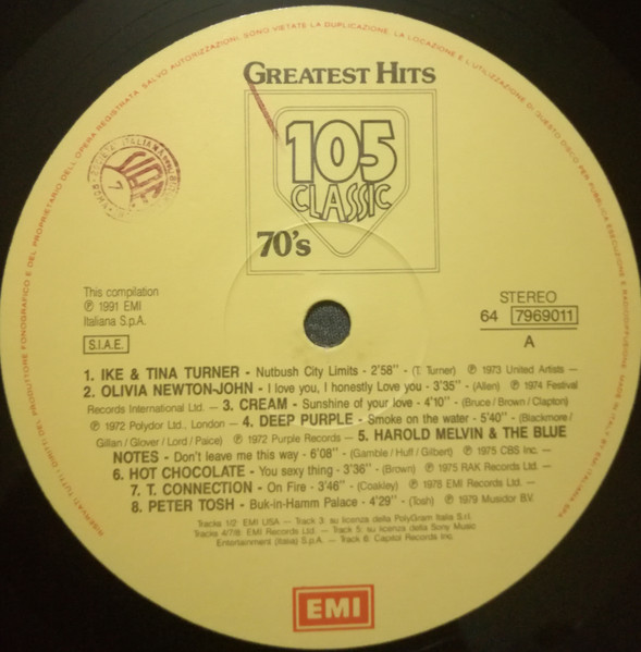 Various - Greatest Hits 105 Classic 70's | EMI (64 7969011) - 3