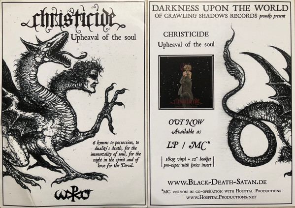 Christicide - Upheaval Of The Soul | Of Crawling Shadows Records (OCSR 006) - 3 Christicide - Upheaval Of The Soul | Of Crawling Shadows Records (OCSR 006) - 3