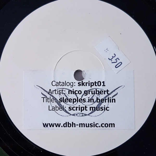 Nico Grubert - Sleepless In Berlin | SKRIPT (SKRIPT 001) - main Nico Grubert - Sleepless In Berlin | SKRIPT (SKRIPT 001) - main