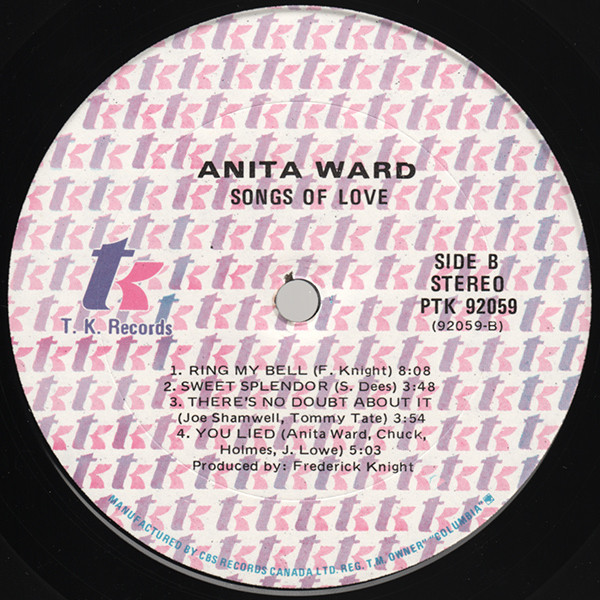 Anita Ward - Songs Of Love [Vinyl] | T.K. Records (PTK 92059) - 4