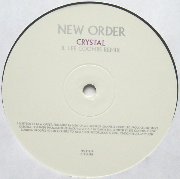 New Order - Confusion / Crystal | New State Recordings (NSER009) - 4 New Order - Confusion / Crystal | New State Recordings (NSER009) - 4