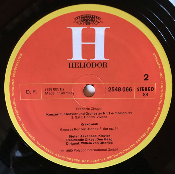 Frédéric Chopin - Stefan Askenase , Residentie Orkest , Willem Van Otterloo - Klavierkonzert Nr. 1 In E-moll, Krakowiak | Heliodor (2548 066) - 4 Frédéric Chopin - Stefan Askenase , Residentie Orkest , Willem Van Otterloo - Klavierkonzert Nr. 1 In E-moll, Krakowiak | Heliodor (2548 066) - 4