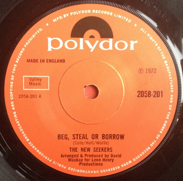 The New Seekers - Beg, Steal Or Borrow | Polydor (2058-201) - main