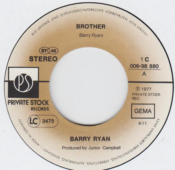 Barry Ryan - Brother | Private Stock (1C 006-98 880) - 3