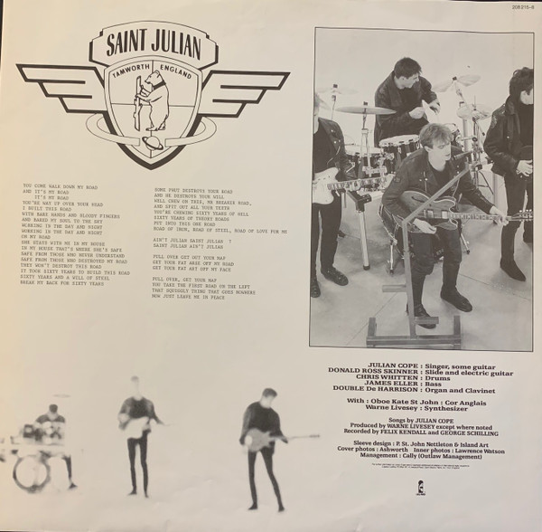 Julian Cope - Saint Julian | Island Records (208 215) - 3