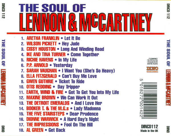 Various - The Soul Of Lennon & McCartney | Dino Entertainment (DINCD 112) - 2 Various - The Soul Of Lennon & McCartney | Dino Entertainment (DINCD 112) - 2