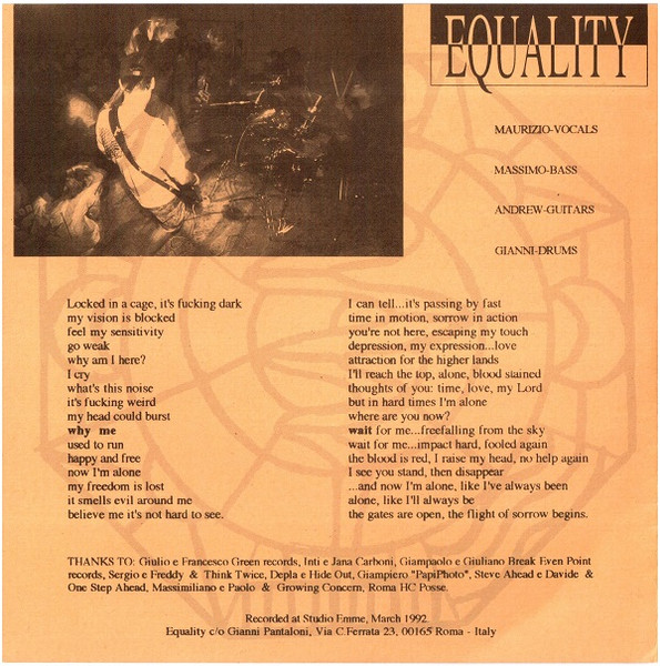 Equality / By All Means - Equality / By All Means | Green Records (GREEN 02) - 3 Equality / By All Means - Equality / By All Means | Green Records (GREEN 02) - 3