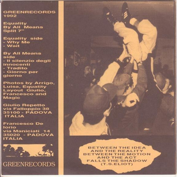 Equality / By All Means - Equality / By All Means | Green Records (GREEN 02) - 2 Equality / By All Means - Equality / By All Means | Green Records (GREEN 02) - 2