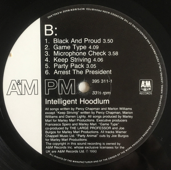 Intelligent Hoodlum - Intelligent Hoodlum | A&M PM (395 311-1) - 4 Intelligent Hoodlum - Intelligent Hoodlum | A&M PM (395 311-1) - 4