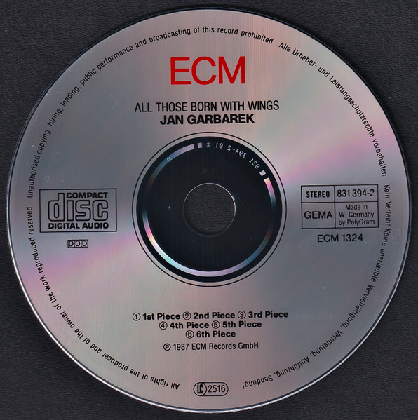 Jan Garbarek - All Those Born With Wings | ECM Records (ECM 1324) - 3 Jan Garbarek - All Those Born With Wings | ECM Records (ECM 1324) - 3