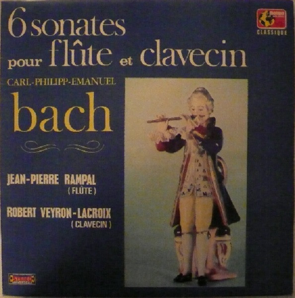 Carl Philipp Emanuel Bach - Jean-Pierre Rampal , Robert Veyron-Lacroix - 6 Sonates Pour Flûte Et Clavecin | Mondio Music Classique (MMC. 1008) - 3