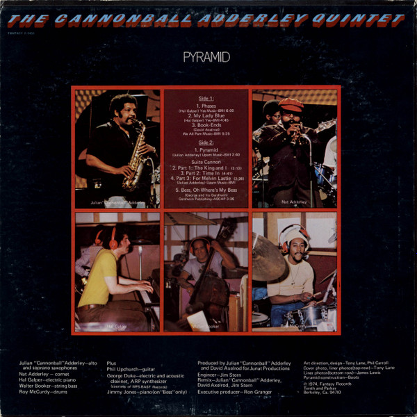 The Cannonball Adderley Quintet - Pyramid | Fantasy (F-9455) - 2