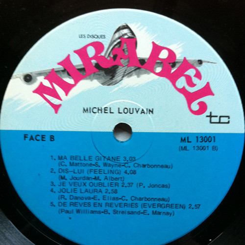 Michel Louvain - La Dame En Bleu | Les Disques Mirabel (ML-13001) - 4 Michel Louvain - La Dame En Bleu | Les Disques Mirabel (ML-13001) - 4
