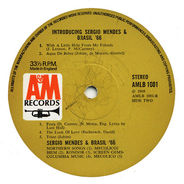 Sérgio Mendes & Brasil '66 - Introducing Sergio Mendes & Brasil 66 | A&M Records (AMLB 1001) - 3