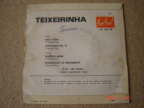 Teixeirinha - Não E Não | Disques Festival (FX 1557 M) - 2