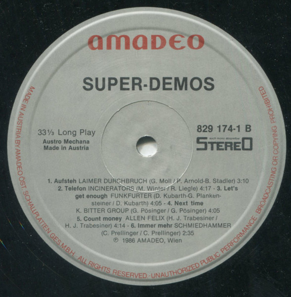 Various - Super Demos | Amadeo (829 174-1) - 4 Various - Super Demos | Amadeo (829 174-1) - 4