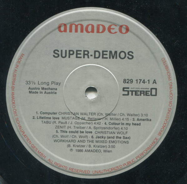 Various - Super Demos | Amadeo (829 174-1) - 3 Various - Super Demos | Amadeo (829 174-1) - 3
