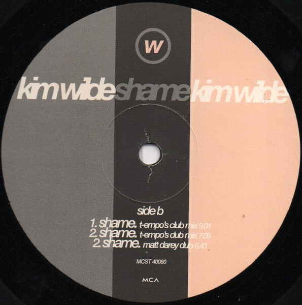 Kim Wilde - Shame | MCA Records (MCST 40080) - 4